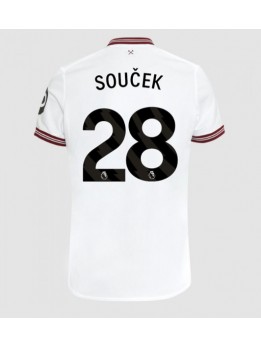 Billige West Ham United Tomas Soucek #28 Bortedrakt 2023-24 Kortermet